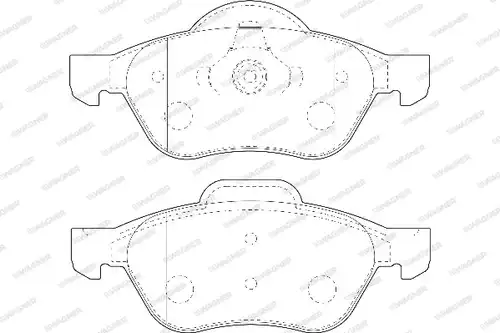 накладки WAGNER WBP23215A