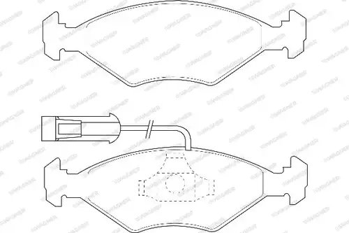 накладки WAGNER WBP23218A