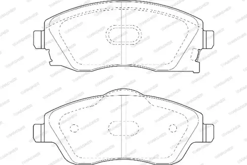 накладки WAGNER WBP23225A