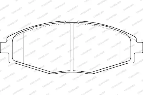 накладки WAGNER WBP23241A