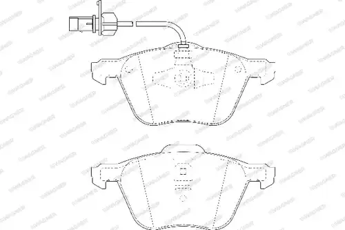 накладки WAGNER WBP23269B