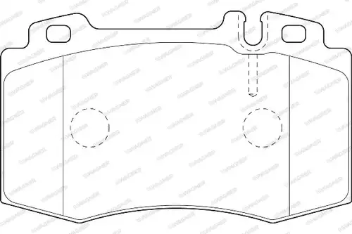 накладки WAGNER WBP23271A