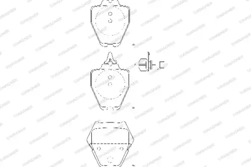 накладки WAGNER WBP23280A