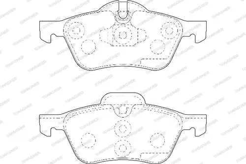 накладки WAGNER WBP23281A
