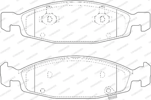 накладки WAGNER WBP23336A