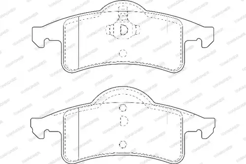 накладки WAGNER WBP23338A
