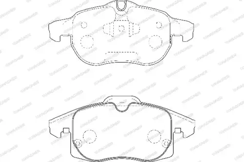 накладки WAGNER WBP23402A