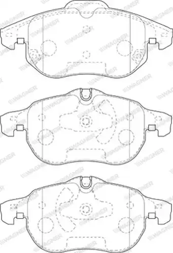 накладки WAGNER WBP23402B