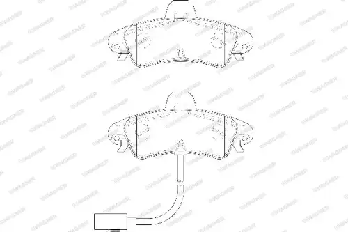 накладки WAGNER WBP23410A