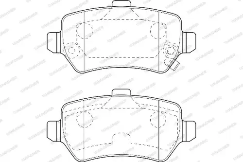 накладки WAGNER WBP23417A