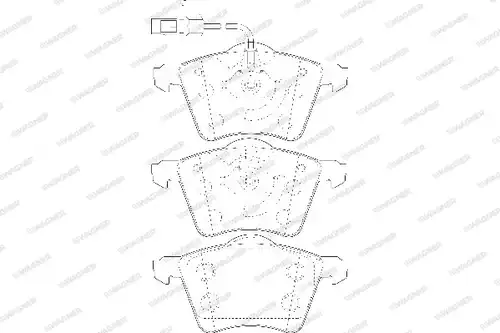 накладки WAGNER WBP23418A