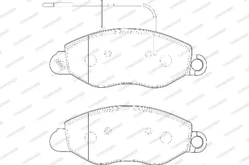 накладки WAGNER WBP23434B