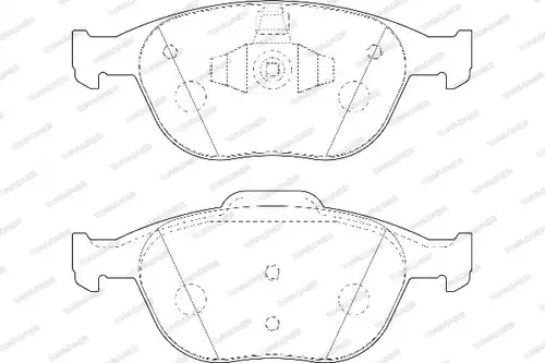 накладки WAGNER WBP23440A