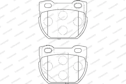 накладки WAGNER WBP23471B