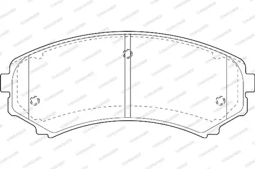 накладки WAGNER WBP23488A