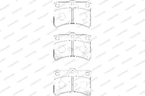 накладки WAGNER WBP23494A