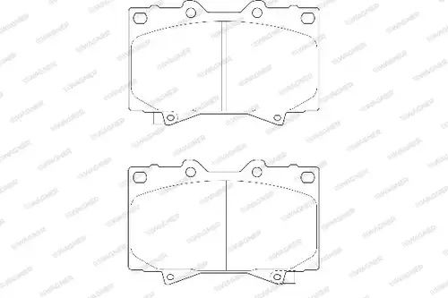 накладки WAGNER WBP23524A