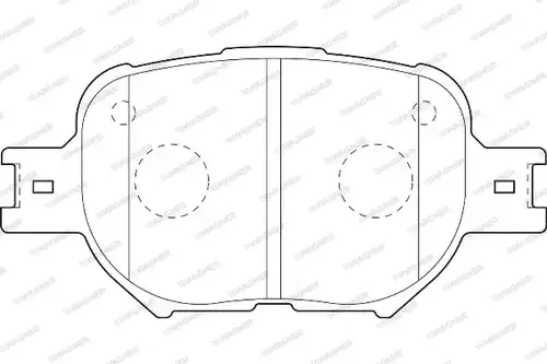 накладки WAGNER WBP23526A