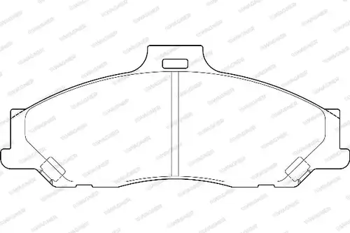 накладки WAGNER WBP23540A