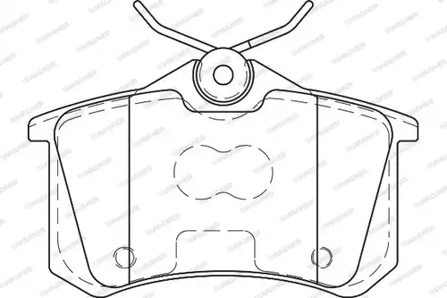 накладки WAGNER WBP23554B
