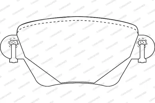 накладки WAGNER WBP23557A