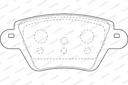 накладки WAGNER WBP23557B