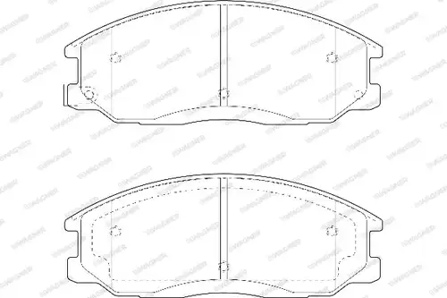 накладки WAGNER WBP23569A