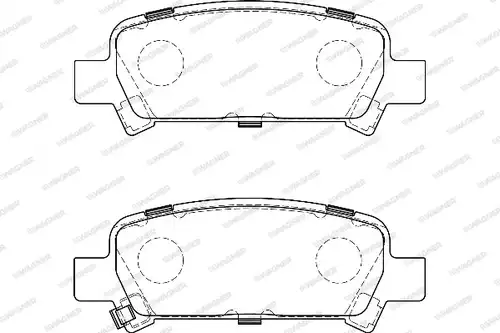 накладки WAGNER WBP23572A
