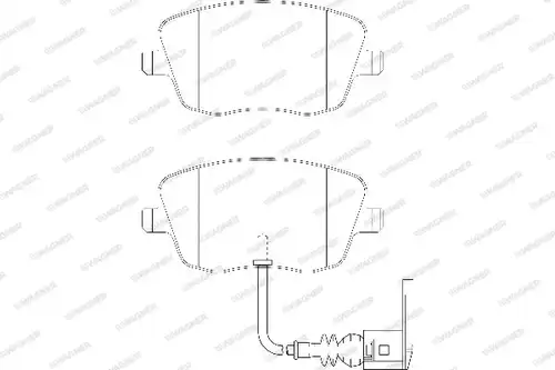 накладки WAGNER WBP23581B