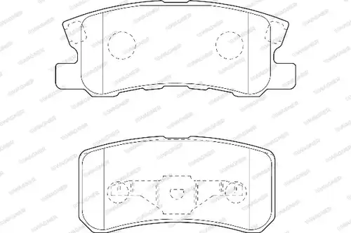накладки WAGNER WBP23582A