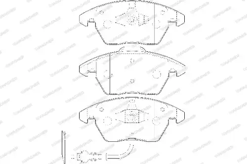 накладки WAGNER WBP23587A