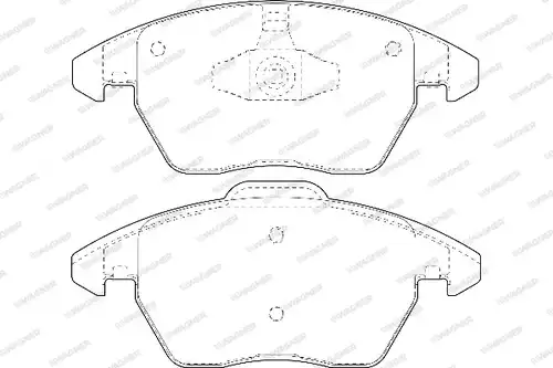 накладки WAGNER WBP23589A