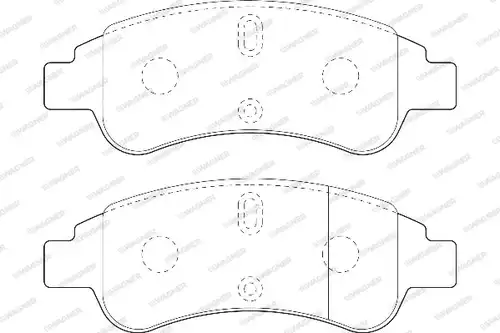 накладки WAGNER WBP23599A