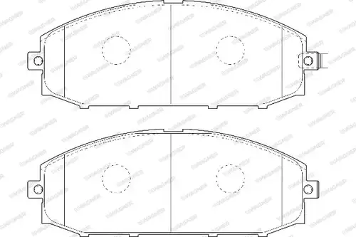 накладки WAGNER WBP23611A