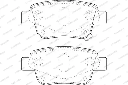накладки WAGNER WBP23620A