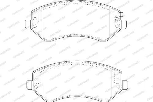 накладки WAGNER WBP23638A