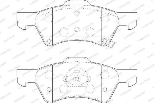 накладки WAGNER WBP23640A