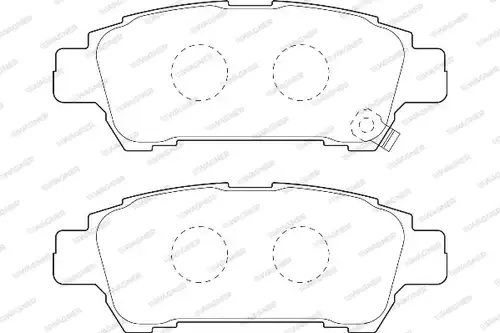 накладки WAGNER WBP23646A