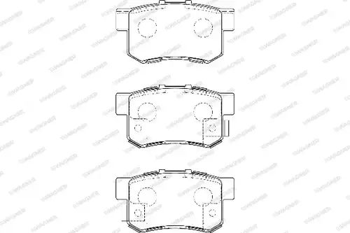 накладки WAGNER WBP23652A