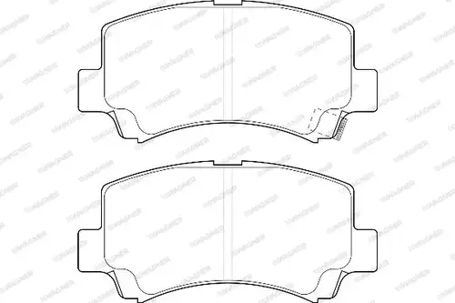 накладки WAGNER WBP23662A