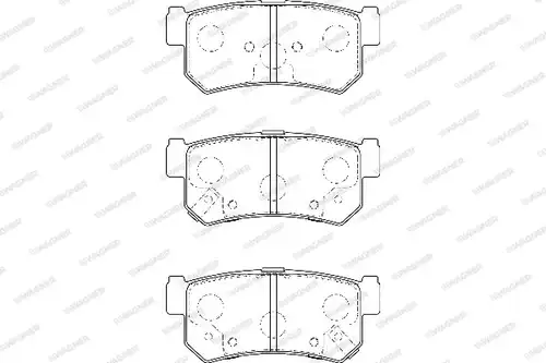накладки WAGNER WBP23673A