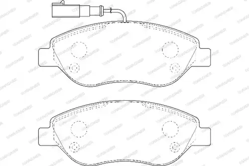 накладки WAGNER WBP23711A