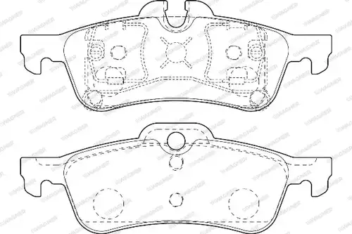 накладки WAGNER WBP23716A