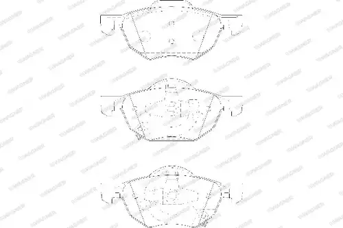 накладки WAGNER WBP23719A