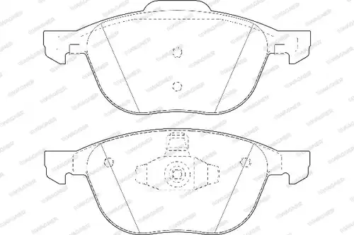 накладки WAGNER WBP23723A