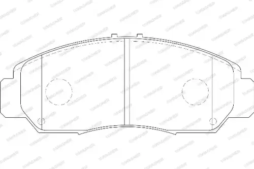 накладки WAGNER WBP23729A
