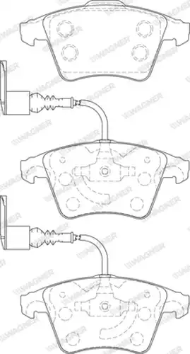 накладки WAGNER WBP23749A