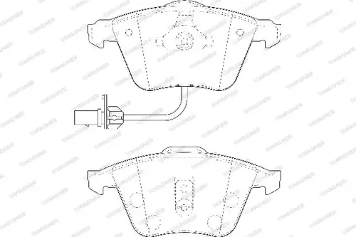 накладки WAGNER WBP23762B