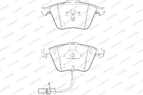 накладки WAGNER WBP23763A