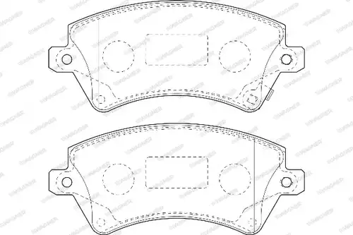 накладки WAGNER WBP23766A